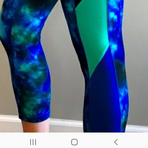 New Mossimo XXL Cropped Blue Leggings/Workout